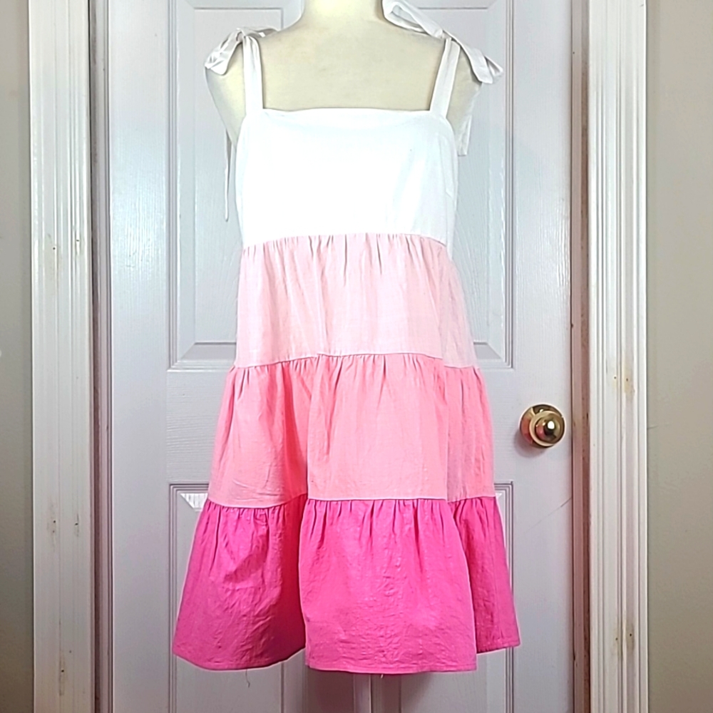 Shein Teired Ruffle Sun Dress